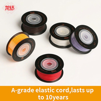 Fil élastique torsadé LONGJIE fait main haute élasticité 1mm pour accessoires DIY, corde, fil pour perles Bouddha, vente en gros usine