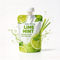 Pochette Doypack à bec verseur imprimée en héliogravure pour emballage alimentaire liquide, en feuille d'aluminium, résistante à l'humidité, pour purée de bébé et jus