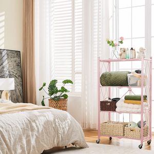 <span class=keywords><strong>Scaffale</strong></span> con Ruote, Scaffalatura Metallica Industriale, <span class=keywords><strong>Scaffale</strong></span> in Acciaio Inox Resistente per Camera da Letto, Cucina e Magazzino - Product Image 4
