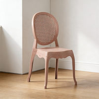 Chaises Windsor en plastique de luxe au design moderne de haute qualité, chaise de restaurant en plastique, mobilier de salle à manger commercial