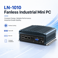 Mini PC Industrial sin Ventilador con Doble LAN, Amplio Rango de E/S, Almacenamiento SSD para Automatización y Gateway, Compatible con Windows y Linux