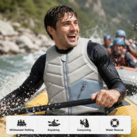 Gilet de sauvetage professionnel pour rafting en eaux vives 150N 600D Oxford NBR Foam pour kayak et sports nautiques en plein air