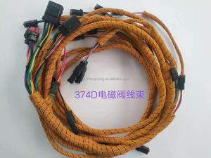 Arnés de cableado de válvula de control 350-8198 3508198 para excavadora CAT 374D 374DL, cable de solenoide - Product Image 1