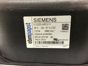 K1G220-AB73-1190 พัดลม 48 โวลต์กระแสตรง 110 วัตต์ 2880 รอบต่อนาที PLC - Product Image 1