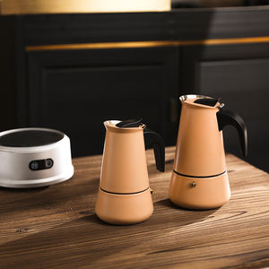 <span class=keywords><strong>Novela</strong></span> forma 1 taza estufa portátil Espresso cafetera italiana estilo moderno Acero inoxidable Moka Pot - Product Image 4