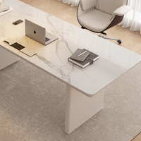 Meubles de bureau à domicile modernes de haut luxe chaise de bureau exécutif dessus en marbre Table d'ordinateur conception ergonomique stockage Durable