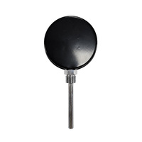 Termometer Bimetal AKS 75mm 0-120 ° C G1/2 Radial Mount Black Steel Case SS Stem EN13190 Cl.2.0 CE Industrial