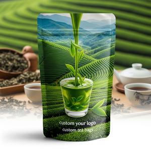 Bolsas de Té con Cierre Zip Personalizadas, Impresas, de Grado Alimenticio, Resistentes a la Humedad, Doypack con Lámina, Directo de Fábrica, MOQ Bajo para Empaque - Product Image 2