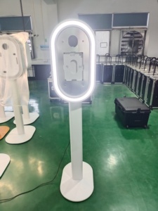 Cổ điển iPad Selfie photobooth kiosk đám cưới DSLR Photo Booth máy với trường hợp chuyến bay/Máy in đứng/Flash/Ô/bé pin - Product Image 5