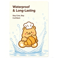 Patchs Hydrocolloïdes Anti-Acné Imprimés Oursons Mignons et Gâteaux pour Boutons et Imperfections, Autocollants pour le Visage et la Peau, 20 Unités