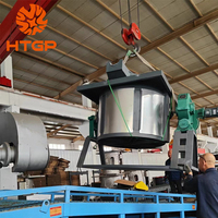Machine de fusion électrique inclinable pour recyclage de canettes en aluminium UBC et de ferraille de fil de cuivre, capacité 500 kg à 1 tonne, pour la production d'ingots