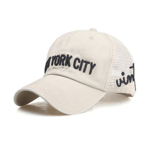 Gorra de Béisbol Personalizada para Hombre, Estilo Vintage, con Logotipo 3D de la Ciudad de Nueva York, Bordada, con Visera Curva, Ajustable, de Algodón, Lavado Ácido, Gorra Trucker de Malla - Product Image 5