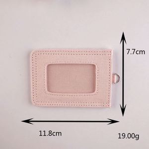 INS Style Unisex Canvas Card <b>Holder</b> with DIY Name Slot Korean-Style Credit Card <b>Wallet</b> for Women - Product Image 4