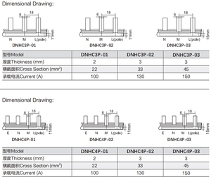 Conector de barra estadounidense, barras de <span class=keywords><strong>bus</strong></span> eléctrico, 1P 2P 3P 4 eries - Product Image 5