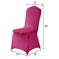 Housses de chaise élastiques en Spandex/Polyester pour événements avec logo personnalisé - Fabricant direct d'usine en gros