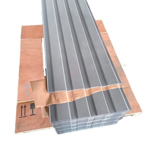 <span class=keywords><strong>Tôle</strong></span> de toiture en acier galvanisé prélaqué, couleur gris RAL, 0,5 mm, pour bâtiment - Product Image 1