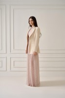 Nouveau design de robe longue pour femmes VERA EMB AURORA robe en dentelle robe de luxe ornée de dentelle Aurora vêtements de fête pour femmes du Vietnam