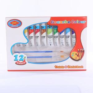 Juego de pintura de color agua para niños, 12 colores, 12ML, venta al por mayor, juego de pintura de acuarela no tóxica - Product Image 5