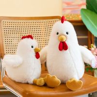 Peluche de poulet lestée super douce en gros, réaliste, anti-stress, mignonne et amusante, cadeau d'anniversaire pour la chambre