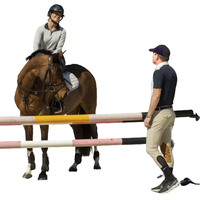 B31 personnalisable messieurs à manches courtes équestre bouton polo séchage rapide poids léger hommes équitation couche de base