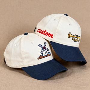 Gorra de Béisbol Estilo Dad Hat de Lona, Dos Tonos, Bordado Personalizado, 5 Paneles, Color Bronceado, Ajustable, Transpirable, Impermeable, Unisex, Retro, Vintage - Product Image 2