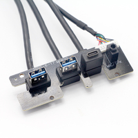 Panel frontal Panel trasero USB A tipo C HD Audio a tipo E placa base 20pin Gen 2 3,1 USB hub panel de computadora para caja de computadora