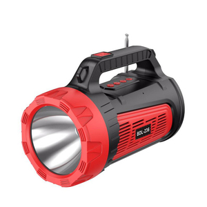 Linterna LED Solar Recargable, Linterna de Largo Alcance, Altavoz Bluetooth Portátil, Radio <span class=keywords><strong>FM</strong></span>, Reproductor de <span class=keywords><strong>M</strong></span>úsica para Camping - Product Image 1