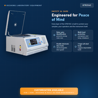 GTR216C Tischzentrifuge mit Hochgeschwindigkeit und Kühlung, 16500 U/min, 6x50ml Rotor, Touchscreen, 99 Programme, DNA-Extraktion, PCR