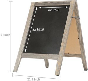 Bảng Hiệu Bảng Đen Khung Chữ A Bảng Hiệu Bảng Hiệu Bảng Hiệu Bảng Hiệu Gỗ Chữ A 2 Mặt Tấm Sandwich Thực Đơn Quán Cà Phê Vỉa Hè - Product Image 4