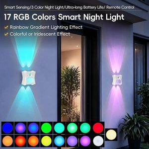 Cross-border RGB Gradient Atmosphere Night <b>Light</b> Intelligent Human Induction Rechargeable Magnetic Attraction Lamp - Product Image 5