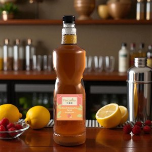 น้ำเชื่อมสกัดจากชาพร้อมดื่มน้ำเชื่อมชาพีชอูหลง1000มล. - Product Image 3