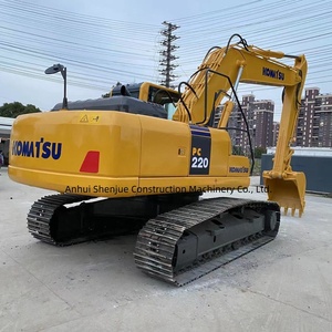 Excavadora Komatsu PC220 Usada Original de Japón, Excavadora de Segunda Mano PC200 PC240, Excavadora Mediana Komatsu PC220 de 20 Toneladas - Product Image 1