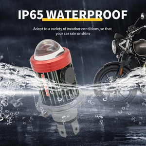 <span class=keywords><strong>H4</strong></span> BA20D <span class=keywords><strong>H6</strong></span> LED faro de motocicleta Blubs 50W rojo azul foco alto haz bajo lámpara de conducción luces sistemas de iluminación de motocicletas - Product Image 6