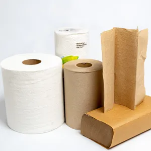 Matérias-primas não tecidas amigáveis de Spunlace do rolo enorme de polpa de madeira de poliéster para a pele para a toalha de papel