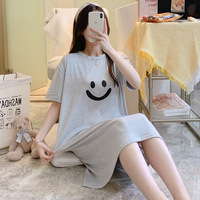 Haute qualité été lait Fiber fille vêtements de nuit robes femmes Onesie dessin animé mignon pyjamas robe de nuit à manches courtes chemise de nuit