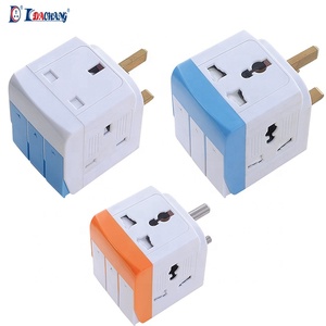 Adaptateur de prise universelle 3 voies certifié ECAS avec fiche britannique 13A 250V~ Adaptateur de voyage avec prise BS avec obturateur de sécurité et <span class=keywords><strong>ESMA</strong></span> - Product Image 2