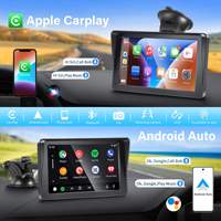 Moniteur GPS HD portable 7 pouces, écran tactile, Android Auto, CarPlay, aide au recul, haut-parleur intégré, autoradio mains libres