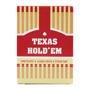 Nouvelles cartes de poker du Texas, cartes larges, grands caractères, résistantes à l'usure, imperméables, personnalisables, logo imprimable, cartes en plastique - Product Image 2