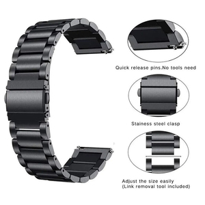 Correa de Acero Inoxidable para Reloj Samsung <span class=keywords><strong>Galaxy</strong></span>, Correa de Metal para Pulsera Xiaomi <span class=keywords><strong>Watch</strong></span> <span class=keywords><strong>S4</strong></span> S3 S2 - Product Image 4