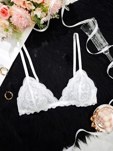 <span class=keywords><strong>Sujetador</strong></span> <span class=keywords><strong>sin</strong></span> Varillas Cómodo para Mujer, Tirantes Ajustables, Copa Triangular Suave, Bralette Transpirable de Nailon para Uso Diario - Product Image 5