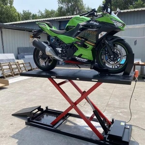 ขายดี ลิฟท์กรรไกรสำหรับมอเตอร์ไซค์ รับน้ำหนักได้ 600 กก. แท่นยกมอเตอร์ไซค์สำหรับอู่ซ่อม A12 ปรับระดับความสูงได้อย่างอิสระ - Product Image 2