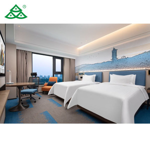 SHIYI Atwell suite Hotel mobili Custom melamina 3 stelle Hotel legno durevole bagno TV pannello a parete per appartamenti - Product Image 1