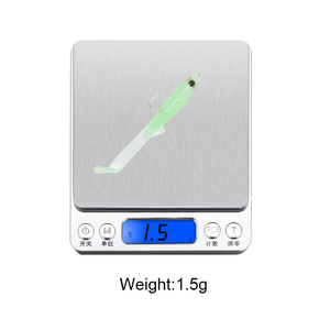Esca in <span class=keywords><strong>Silicone</strong></span> morbida anguilla 65mm 1.5g 8 pz/borsa PVC artificiale spigola esca con gancio singolo - Product Image 4