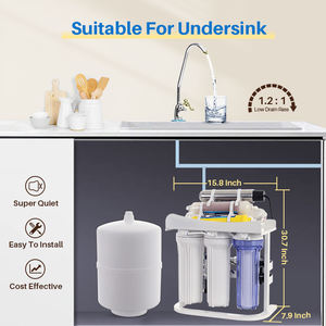 UVライトミネラルボールアルカリセラミックボール8ステージROろ過逆浸透水システムコスト - Product Image 4