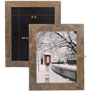 Khung Ảnh Mộc Mạc Khung Ảnh Bằng Gỗ Màu Nâu Sẫm Được Khai Hoang - Product Image 2