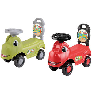MILI Venta caliente Niños Ride-On Volante de plástico <span class=keywords><strong>Carro</strong></span> Triceratops Juguete de dibujos animados con música puede ser empujado por niños - Product Image 3