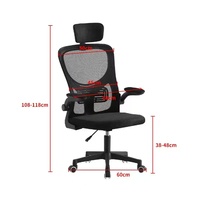 Chaise de bureau ergonomique pivotante en maille confortable pour la maison et le bureau, réglable en hauteur, avec fonction massage, vente en gros, pas chère