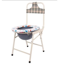 Muebles de hospital Silla de inodoro plegable con respaldo Equipo de seguridad para personas mayores o discapacitadas - Product Image 2