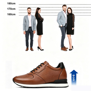 Zapatillas Deportivas Casuales de Cuero Genuino Transpirable para Hombre, Diseño Elevador, Verano, Aumento de Altura 8cm, Precio de Fábrica, OEM ODM - Product Image 5
