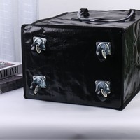 Chariot de courses portable pour supermarché, sac de courses léger et grande capacité pour le commerce international, petit chariot roulant domestique